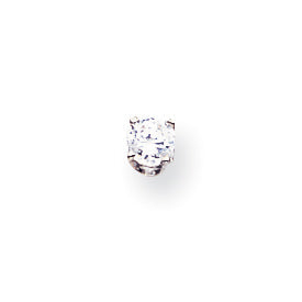 14K Weißgold Ohrring mit VS-Diamant
