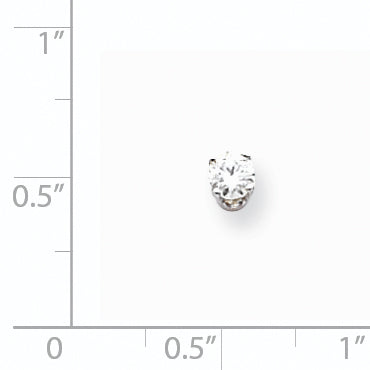 14K Weißgold Diamant-Ohrringe, VS
