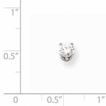 14K Weißgold Diamant-Ohrringe, VS