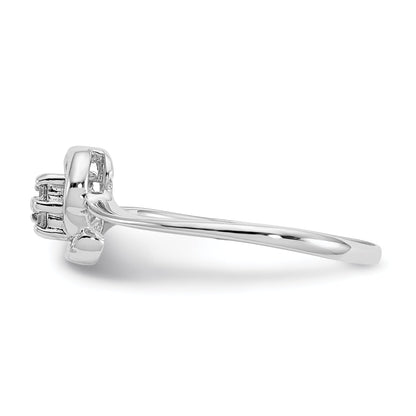 14K Weißgold VS Diamant-Herz-Ring