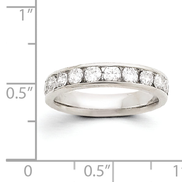 14K Weißgold VS Diamant-Ring
