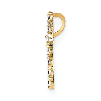 Kettenschieber aus 14K Gelbgold mit Diamanten der Qualität AAA