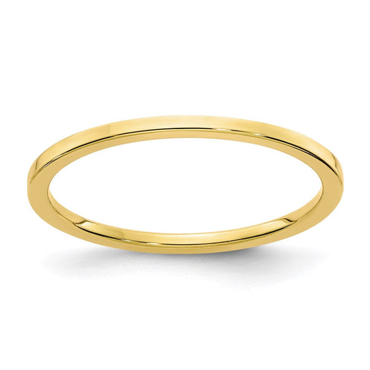 10K Gold 1.2mm Eseinn Stapelbar Sieren / Damen Hochzees Verbotd Ring