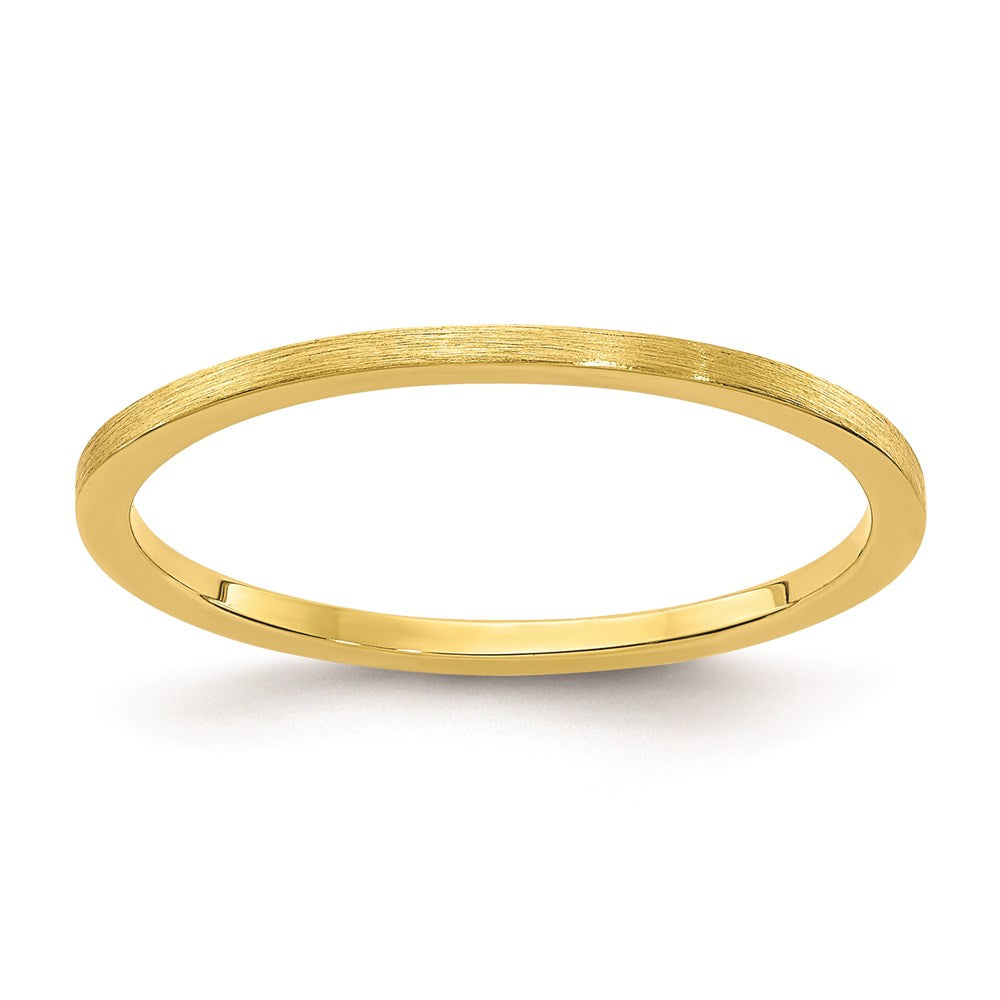 10K Gold 1.2mm Eseinn Sbeiin Stapelbar Sieren / Damen Hochzees Verbotd Ring