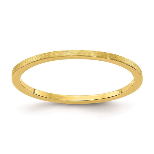 10K Gold 1.2mm Eseinn Sbeiin Stapelbar Sieren / Damen Hochzees Verbotd Ring