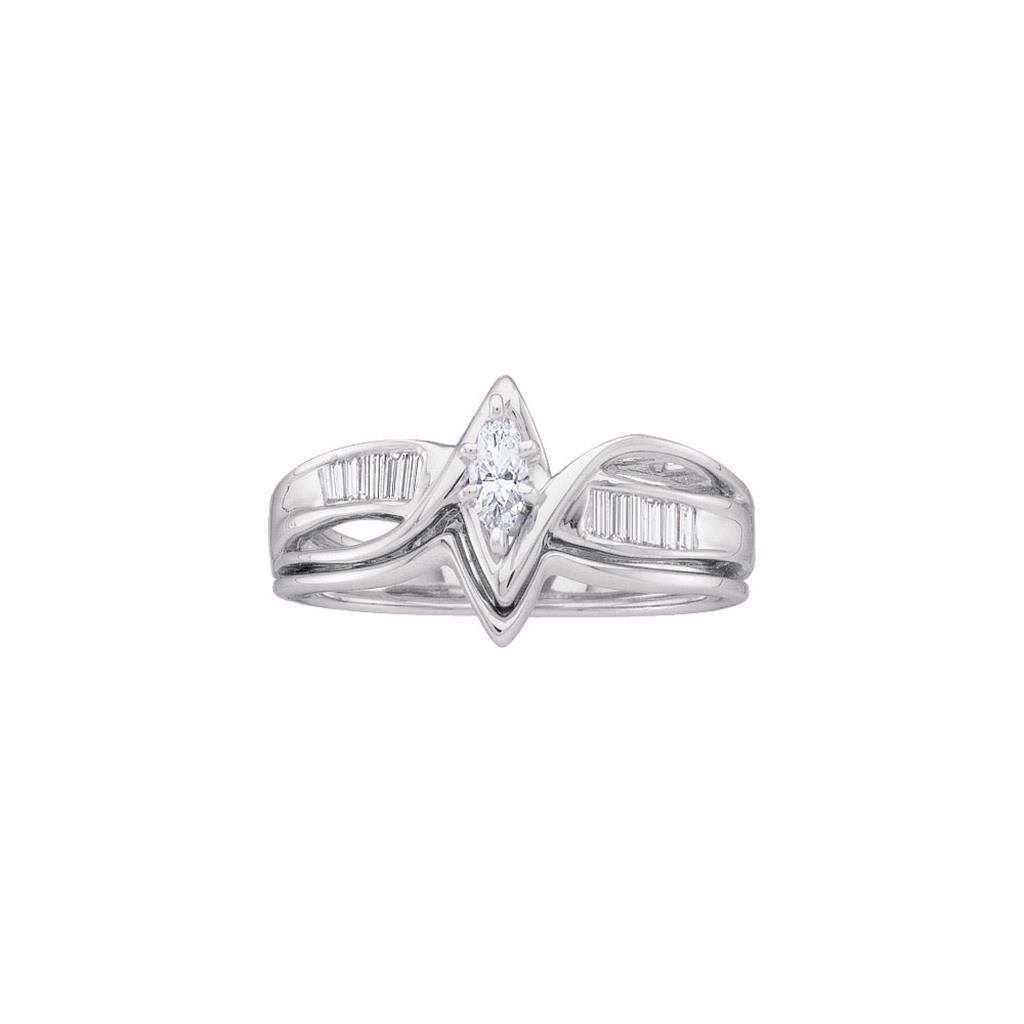 1/4CT-DurchMeinnt MQ-CENTER BRAUT RING