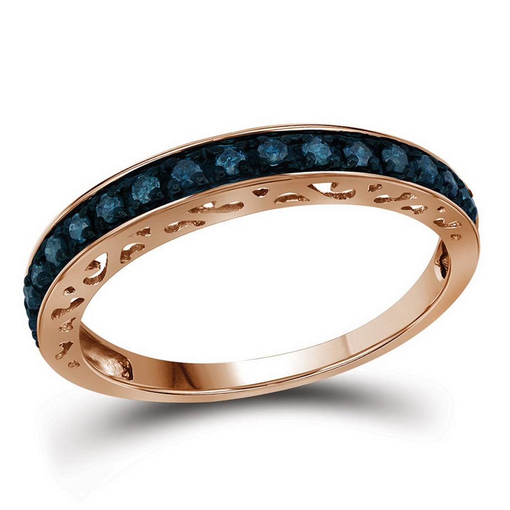 1/4CT-DurchMeinnt BLAU  RING