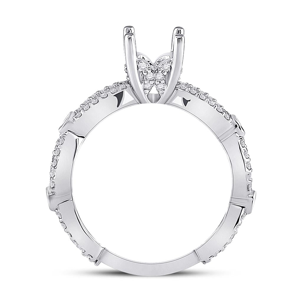 1/2CT-DurchMeinnt SM 1CT-CRD BRAUT RING